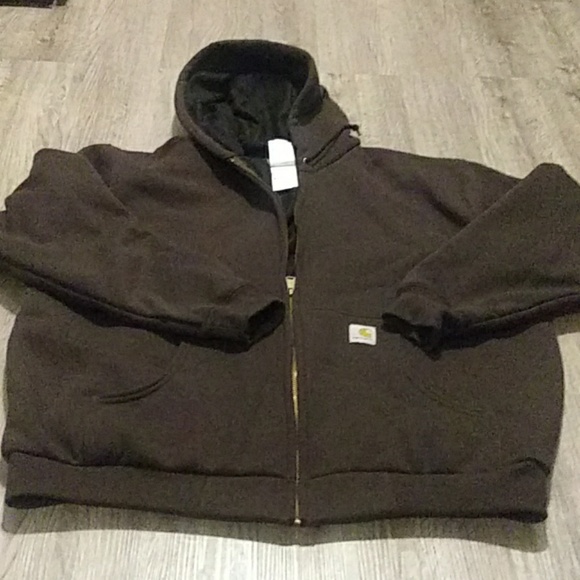 carhartt j149 thermal hooded sweatshirt